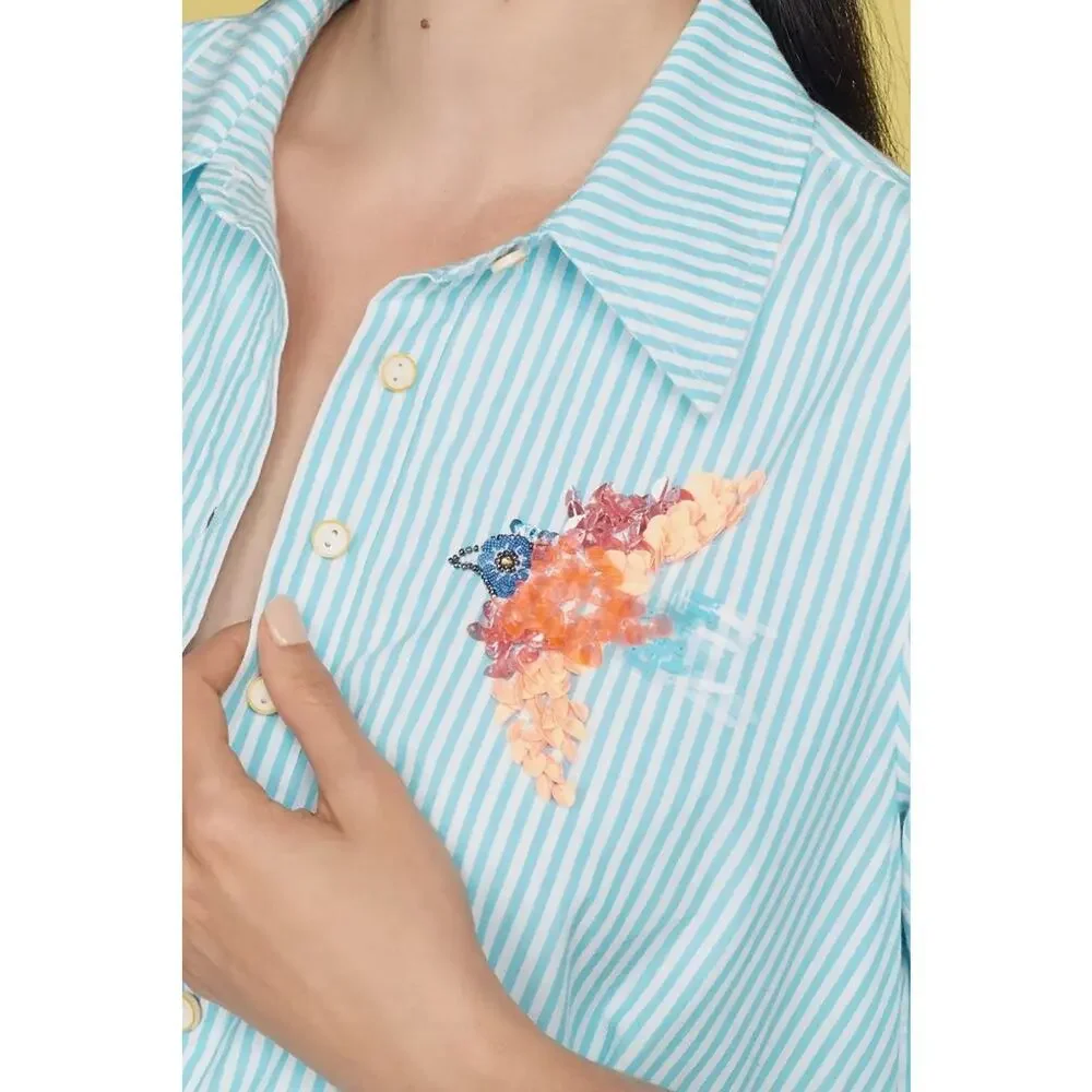 SOLD OUT STYLE: Pollie Short-Sleeve Swing Tunic Mini Dress - Picture 8 of 8